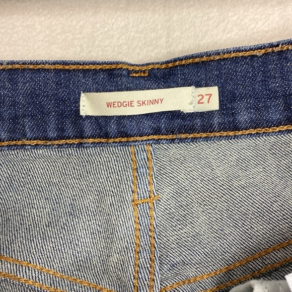 Levi's Wedgie Skinny blue jeans size 27 - Picture 2 of 8